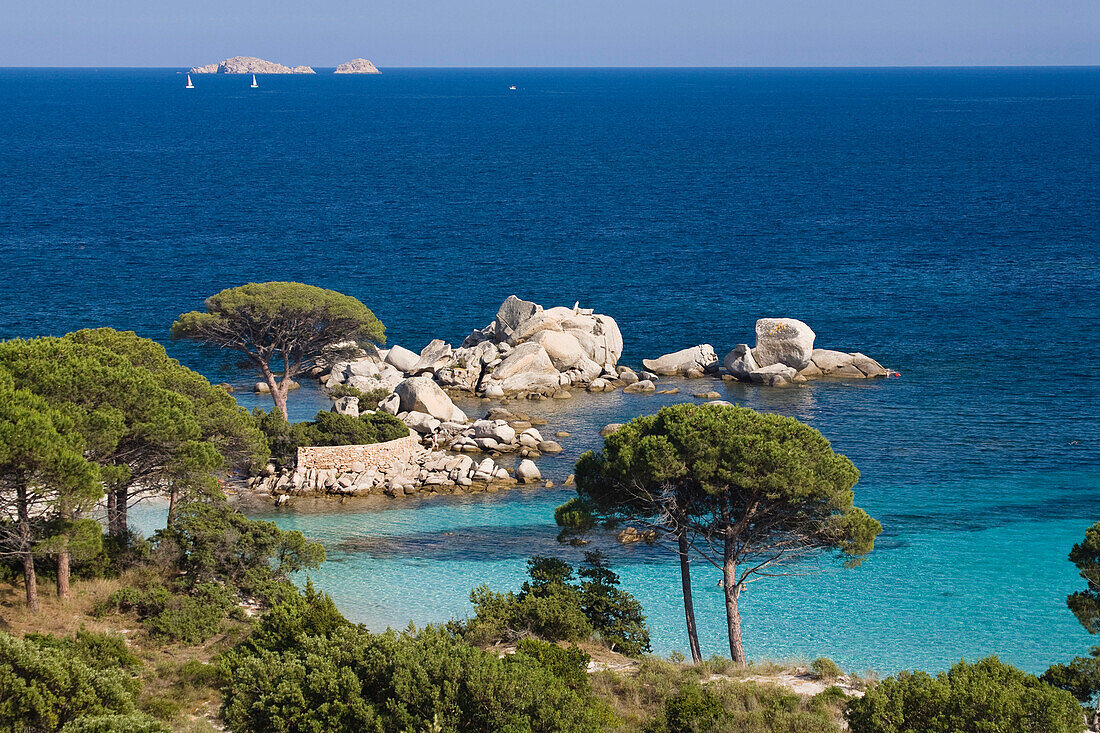 Strand von Palombaggia, Korsika, Frankreich