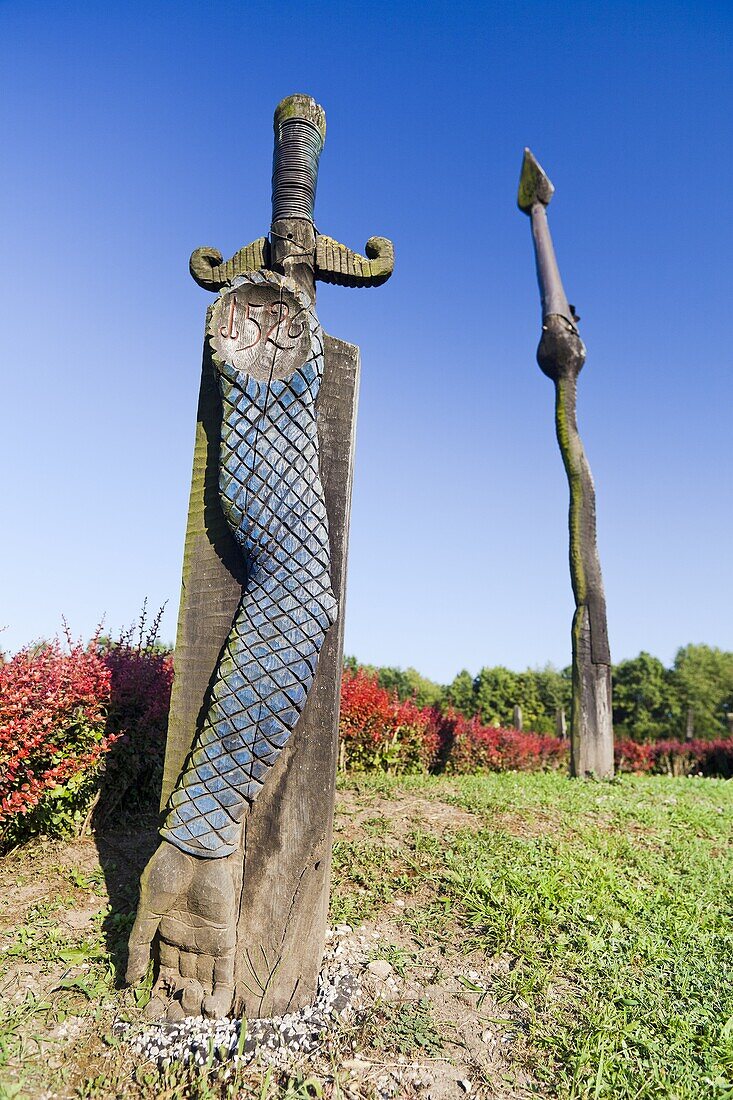 Monument for the battle of Mohac between the Hungarian Kingdom and the Ottoman Empire in 1526 The Battle of Mohacs marked the end of the kingdom of Hungary and opened up Central europe for the conquest by the ottoman empire, which ended near Vienna The