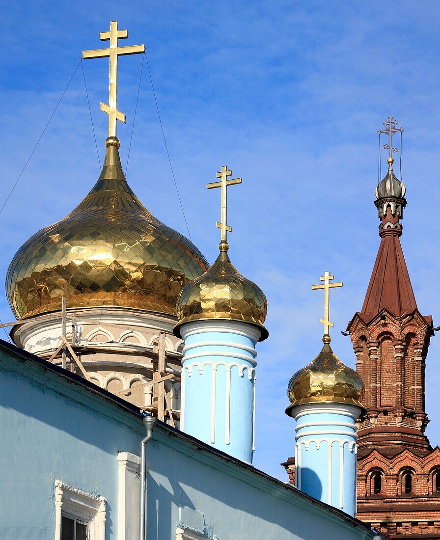 Tall bell tower 19 cent, Kazan, Tatarstan, Russia