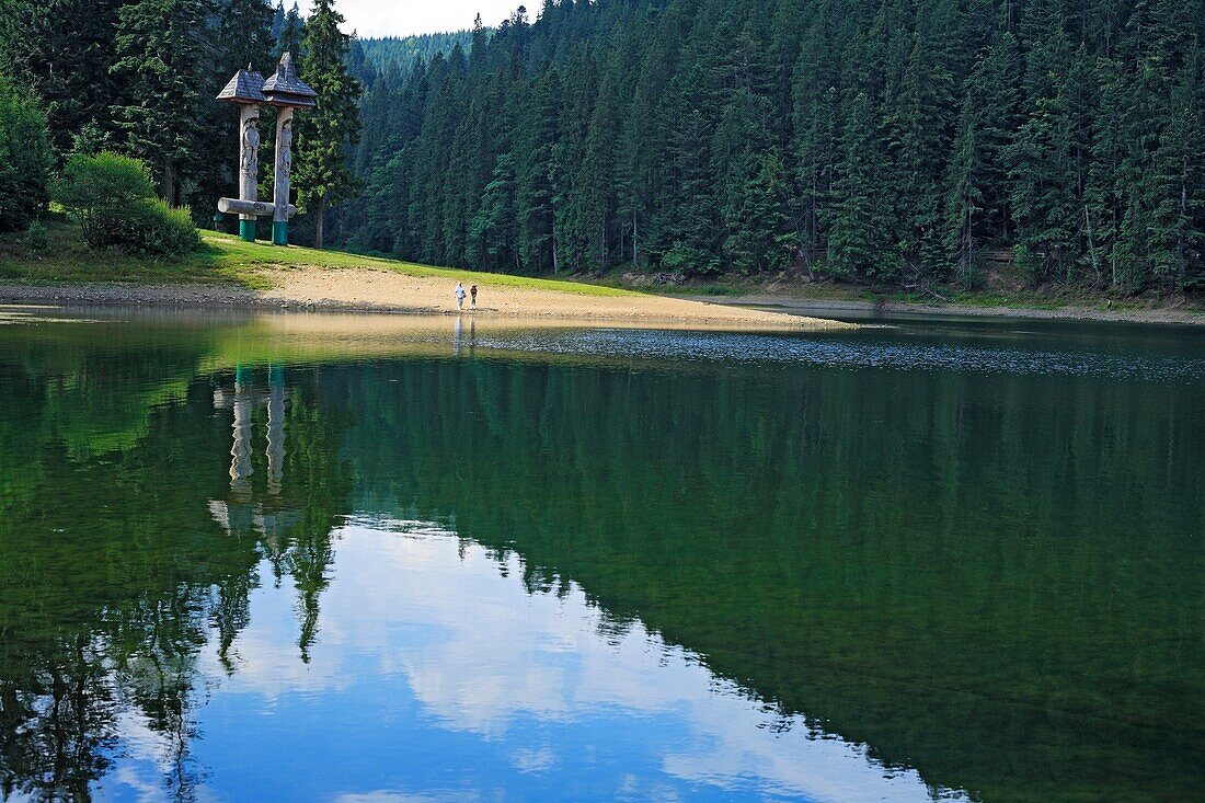 Sinevir lake in Carpathian mountains, Zakarpattia Oblast Transcarpathian Oblast, Transcarpathia, Zakarpattya, Subcarpathian Rus, Ukraine