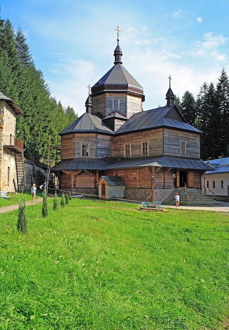 Orthodox monastery, Manyava, Zakarpattia Oblast Transcarpathian Oblast, Transcarpathia, Zakarpattya, Subcarpathian Rus, Ukraine