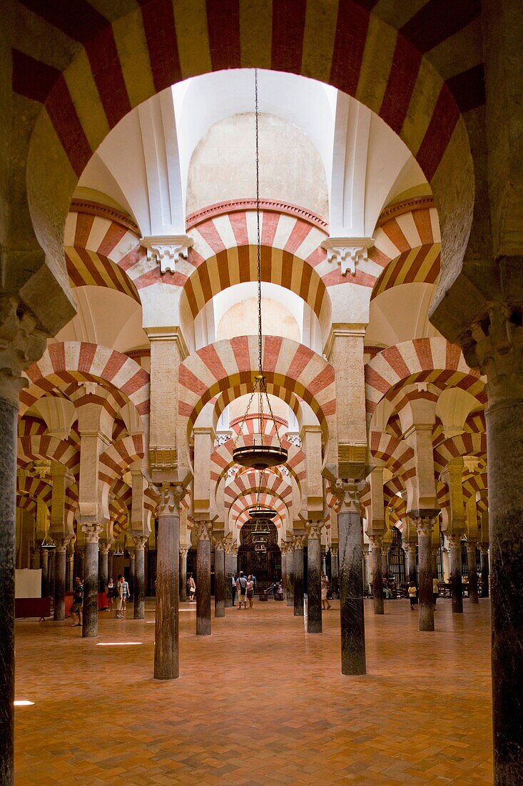 interior of Mosque-Cathedral, Cordoba, Andalusia, Spain