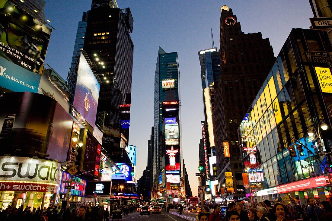 Times Square at night, Manhattan, New York City, USA