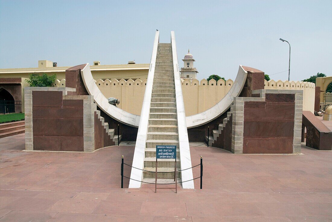 India, Rajasthan, Jaipur The Jantar Mantar observatory