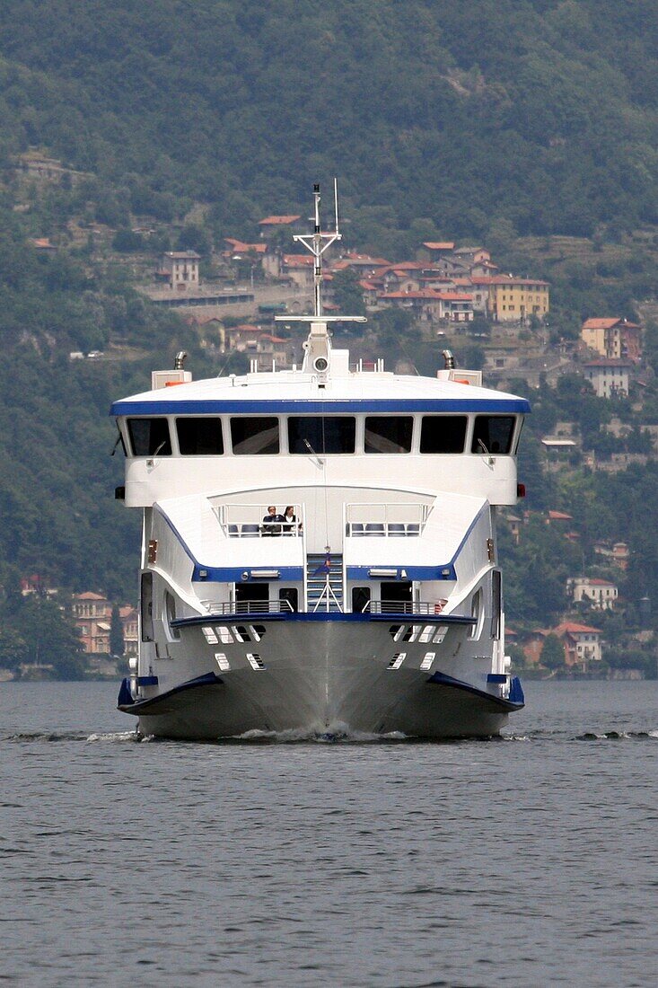 Italy, Lombardy, Lake Como ferryboat