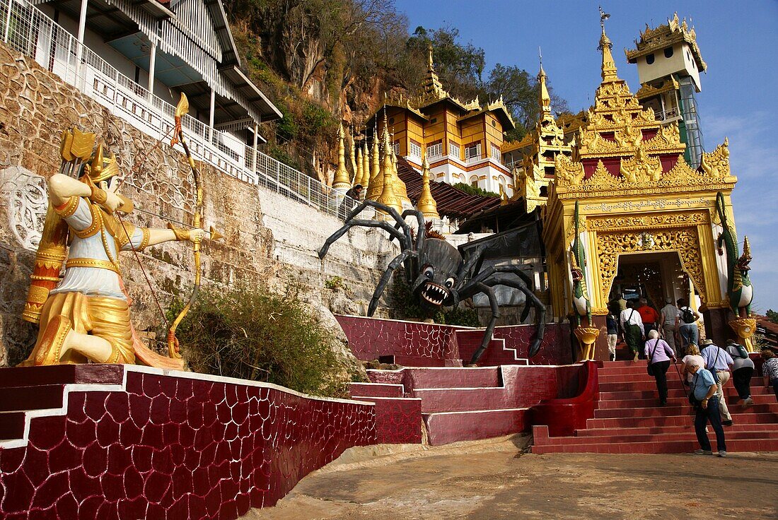 Myanmar, Shan State, Pindaya, The Pindaya Cave houses thousands of Buddha statues