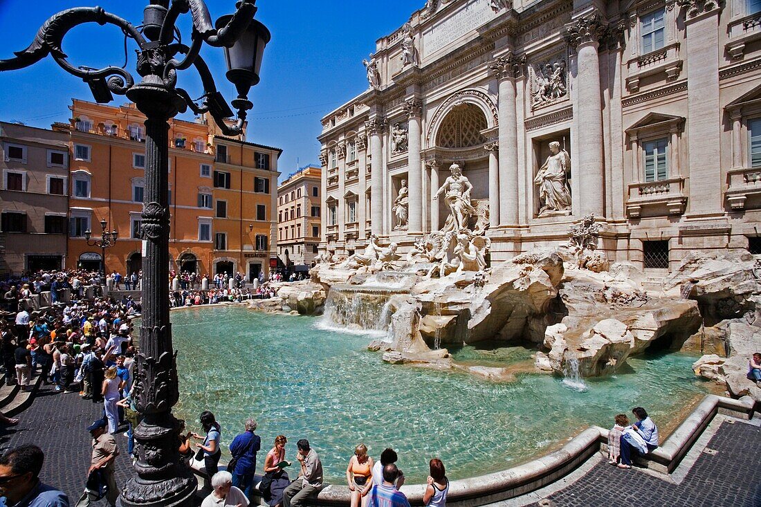 Trevi Fountain in Rome Italy