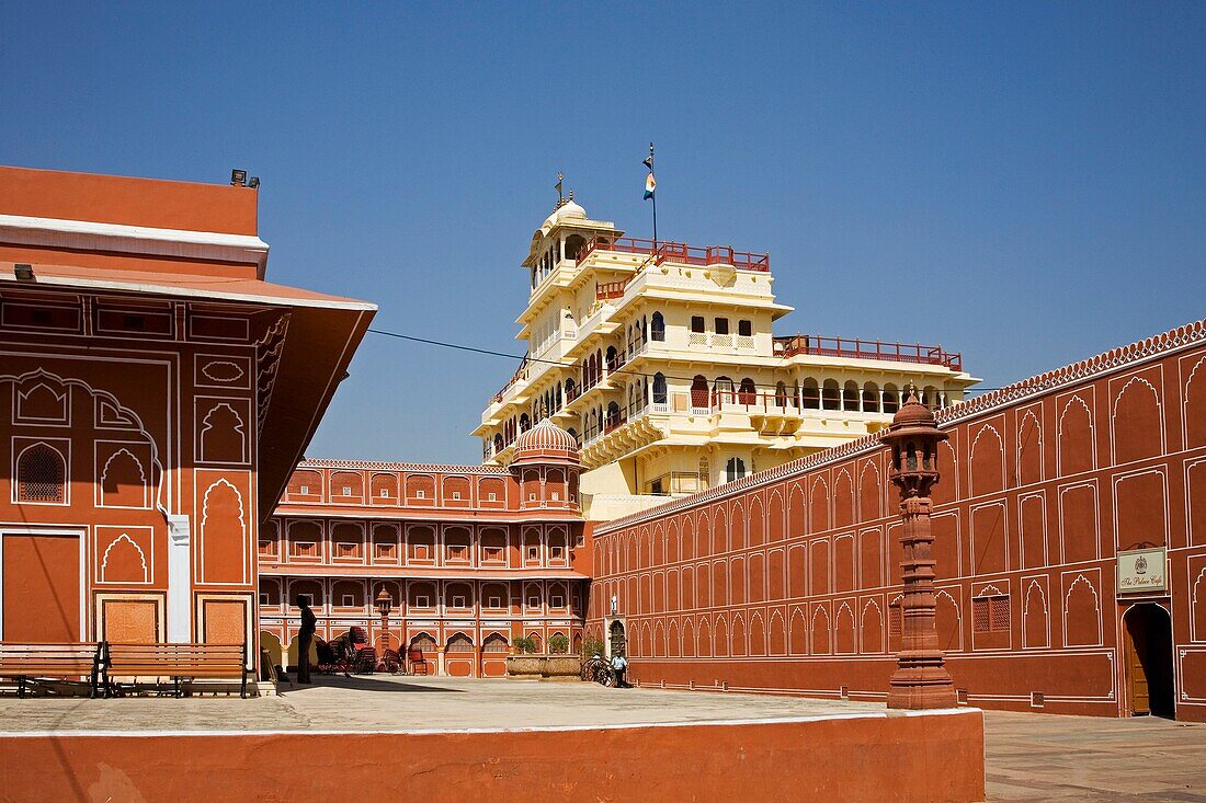 Inside the City Palace in Rajasthan Jaipur India