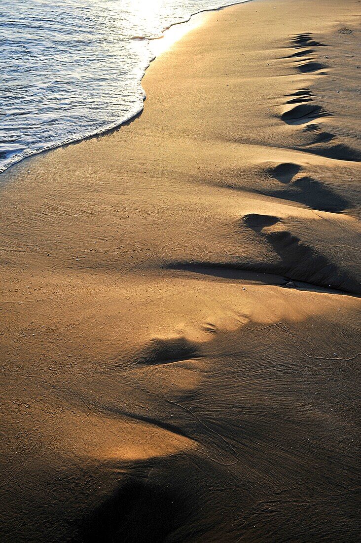 Playa de Cunit, Baix Penedès, Provincia de Tarragona, Catalunya, España