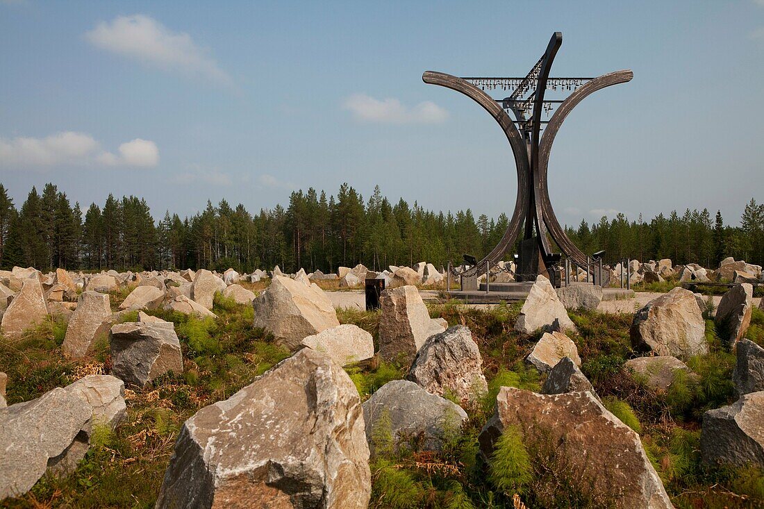Commemorative monument of the Winter War 1939-40 between finns and sovietics, Suomussalmi, Finland