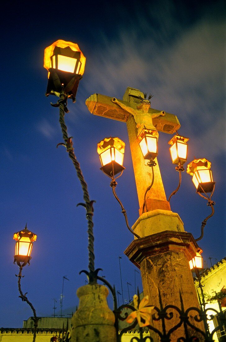 Córdoba Andalusia Spain: Cristo de los Faroles In Plaza Capuchinos