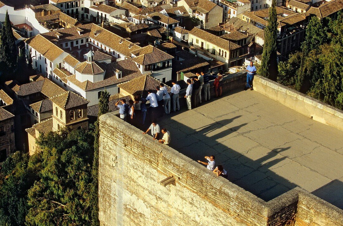 Alcazaba, Torre de las Armas and Albaicin quarter Alhambra, Granada Andalusia, Spain