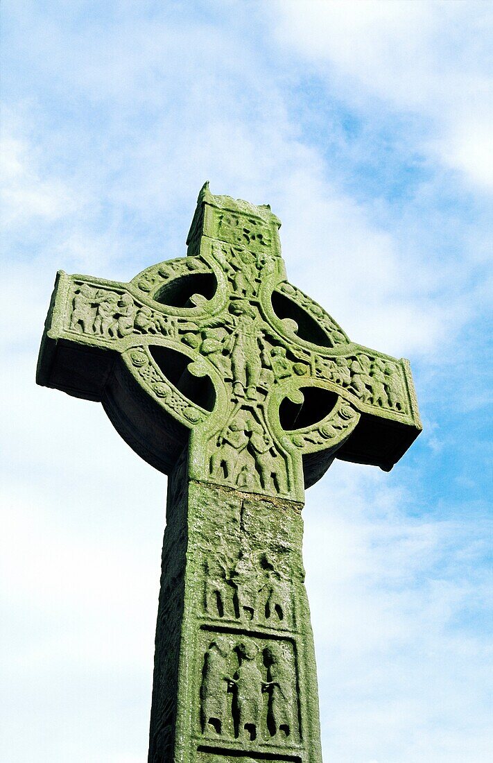 West face of the Tall Cross also called Muiredach's Cross at Monasterboice, County Louth Finest Celtic high cross in Ireland