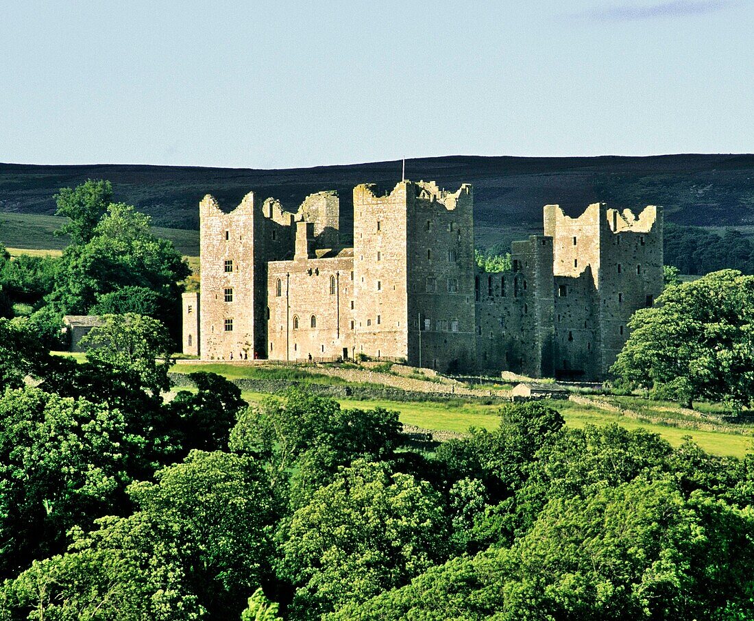 Castle Bolton in Wensleydale in the Yorkshire Dales National Park, North Yorkshire, England
