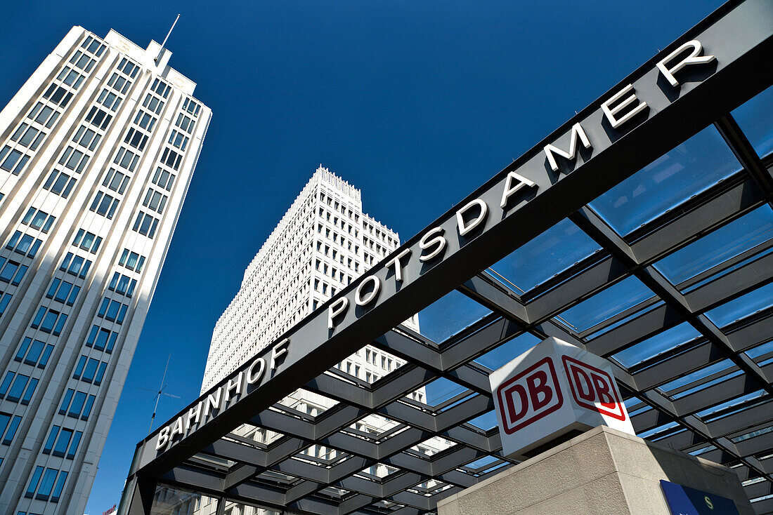 S-Bahn station on Potsdamer Platz, Berlin, Germany