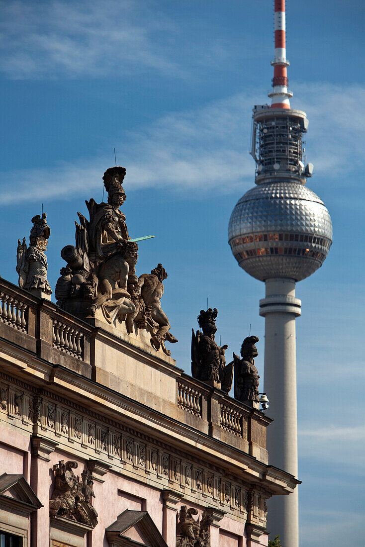 Deutsches Historisches Museum and the Fernsehturm, Berlin, Germany