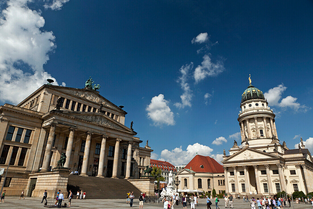 Gendarmenmarkt, Konzerthaus und Französische Dom, Berlin Mitte, Berlin, Deutschland