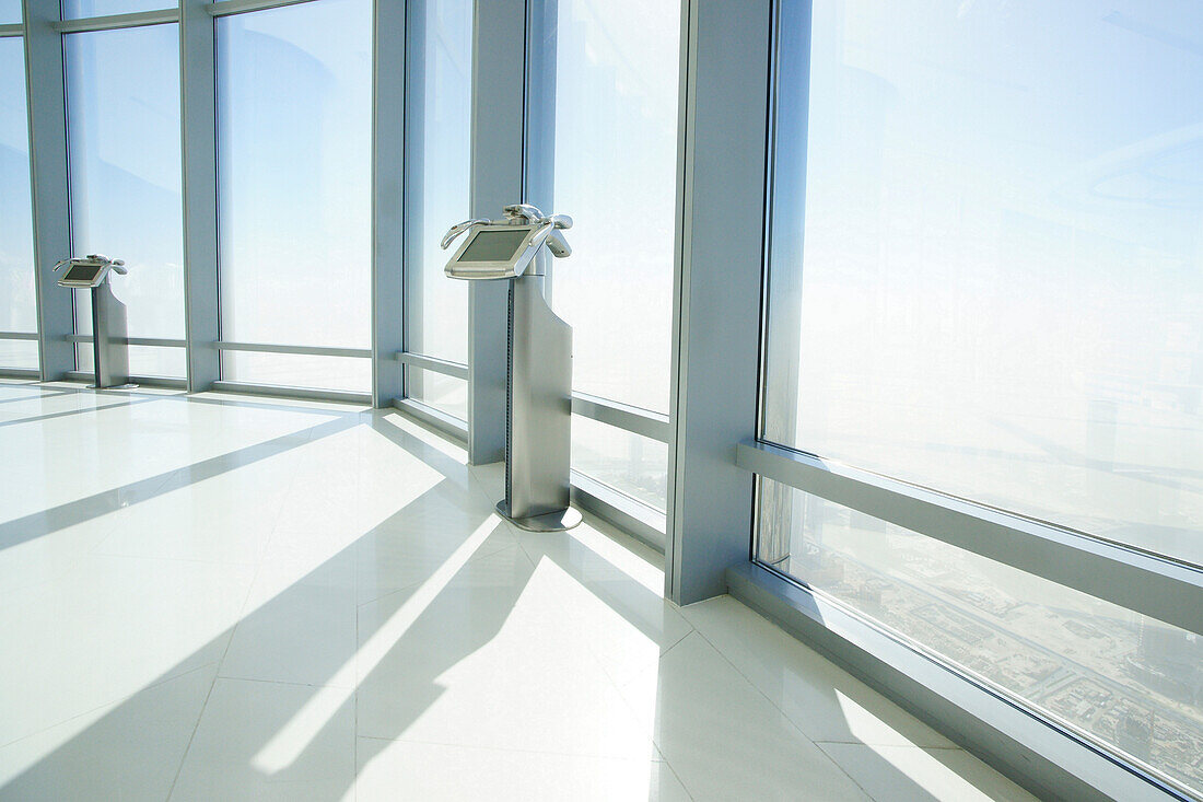 Observation Deck, At The Top, Burj Khalifa, Burj Chalifa, Dubai, United Arab Emirates, UAE