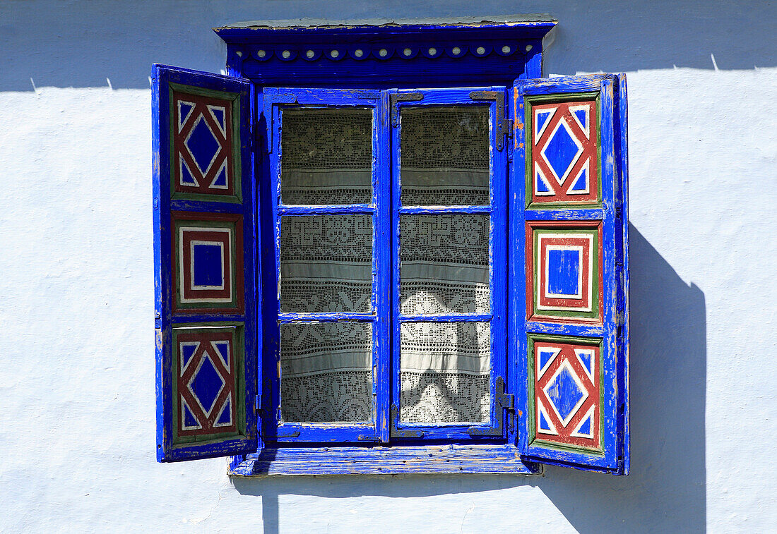Village Museum - window and shutters, Bucharest, Romania
