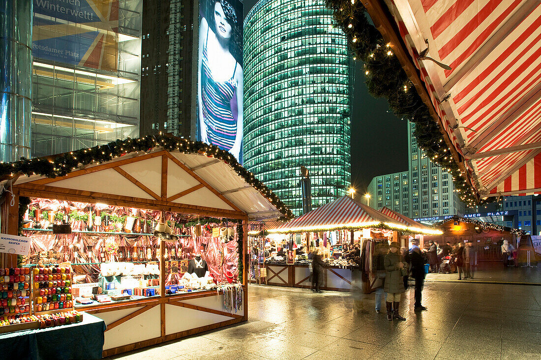 Christmas Markets Potsdamer Platz Berlin Germany, Potsdamer Platz, Berlin, Germany