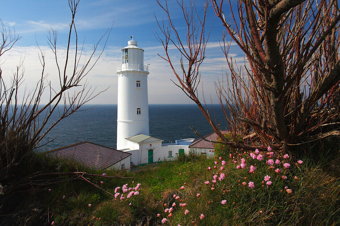 Trevose head lighthouse, Trevose Head, Cornwall, UK - England