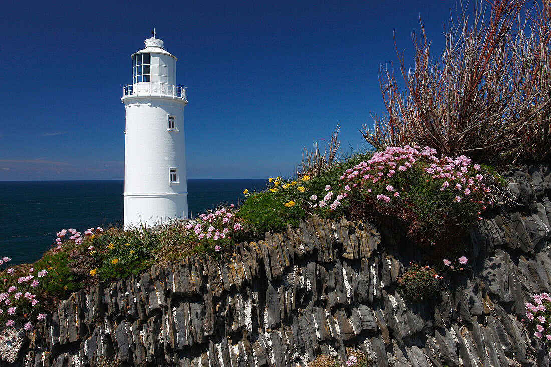 Trevose head lighthouse, Trevose Head, Cornwall, UK - England