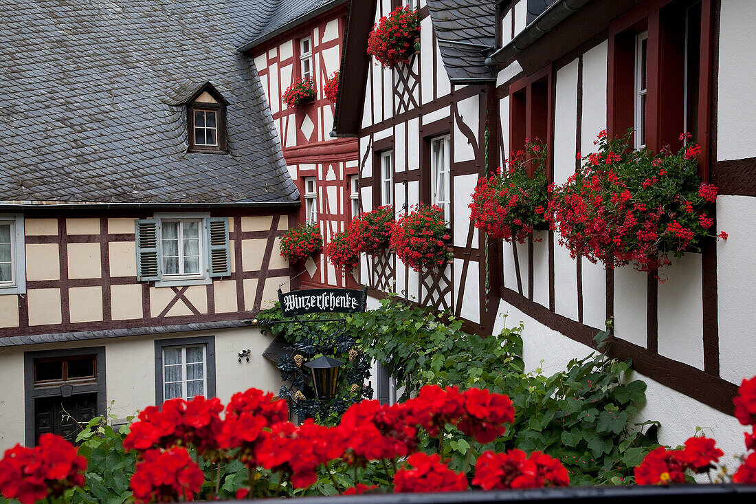 Half timbered building, Koblenz, Rhineland-Palatinate, Germany