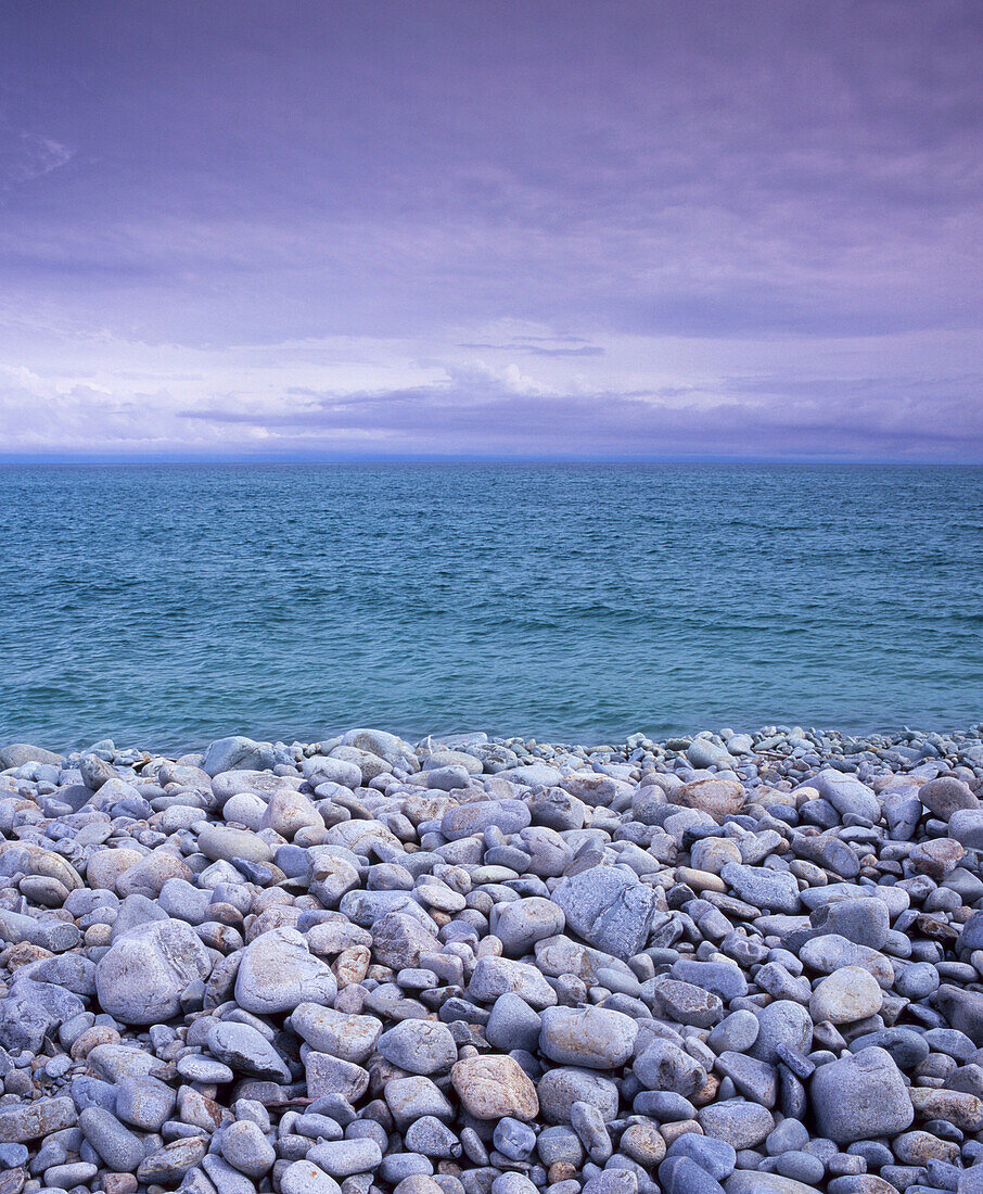 Boulder Bank at Nelson Haven, Nelson, South Island, New Zealand