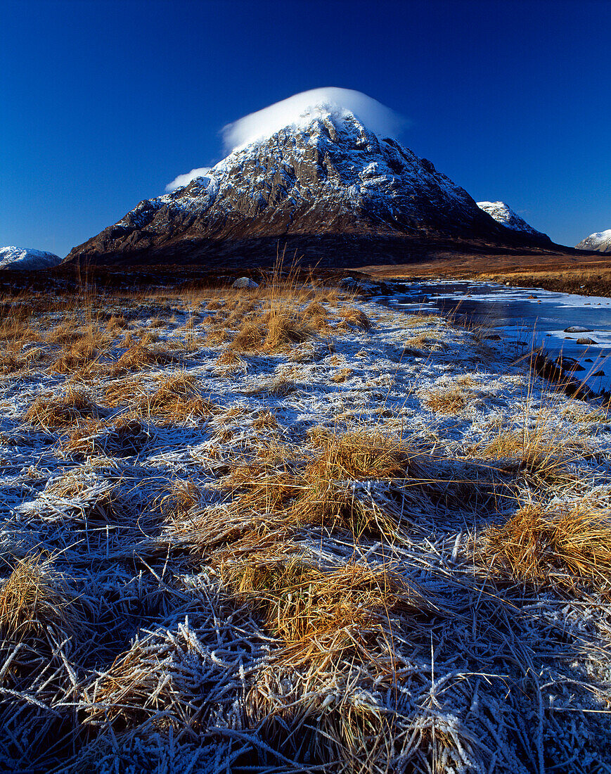 Buachaille Etive Mor in winter, Glen Coe, Highland, UK - Scotland