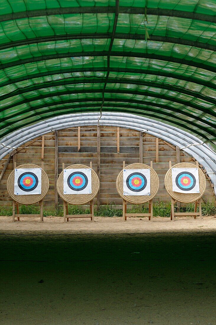 Archery targets on an archery range