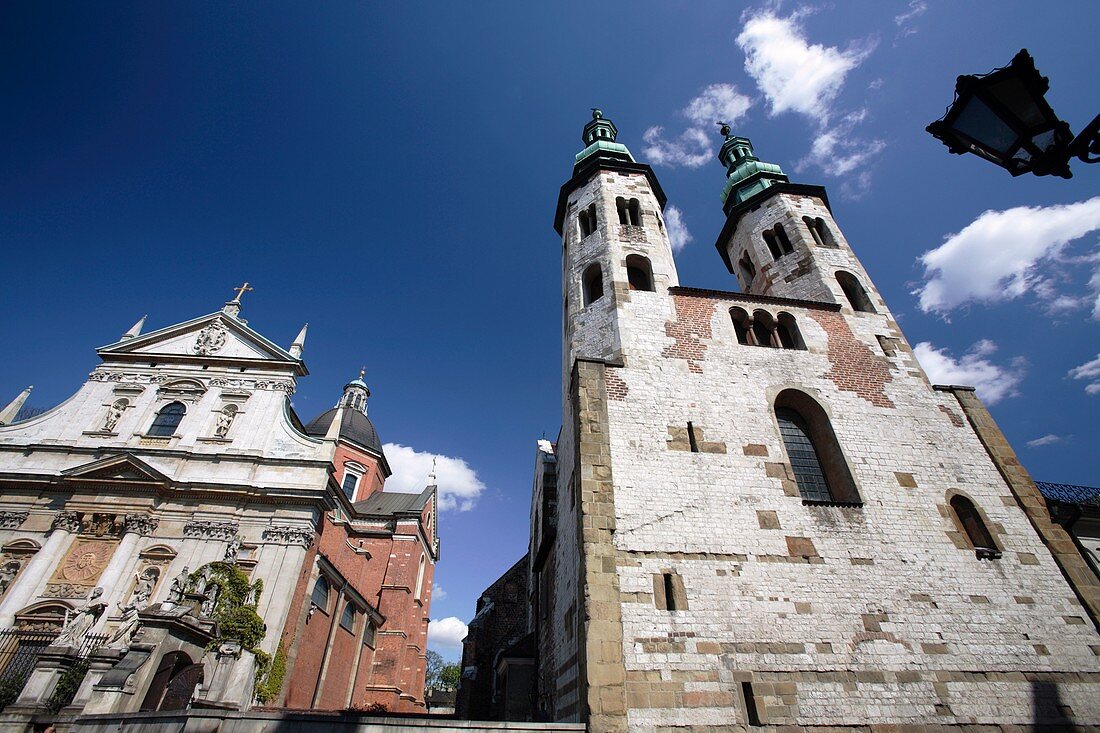 St Peter and Paul's Church and St Andrew Church in Grodzka Street in Cracow, Poland