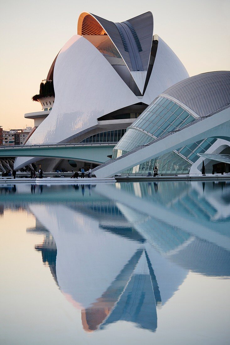 The Hemisferic and Palau de las Arts, City of Arts and Sciences, Valencia, Spain
