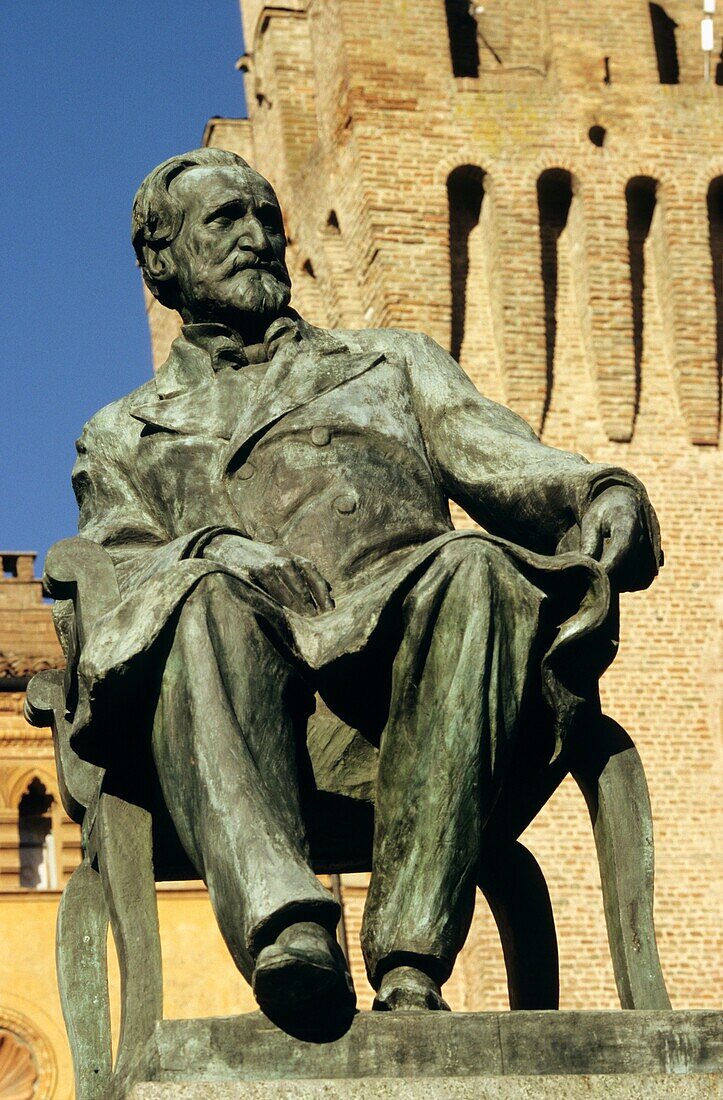 Statue of Giuseppe Verdi, Busseto, Italy