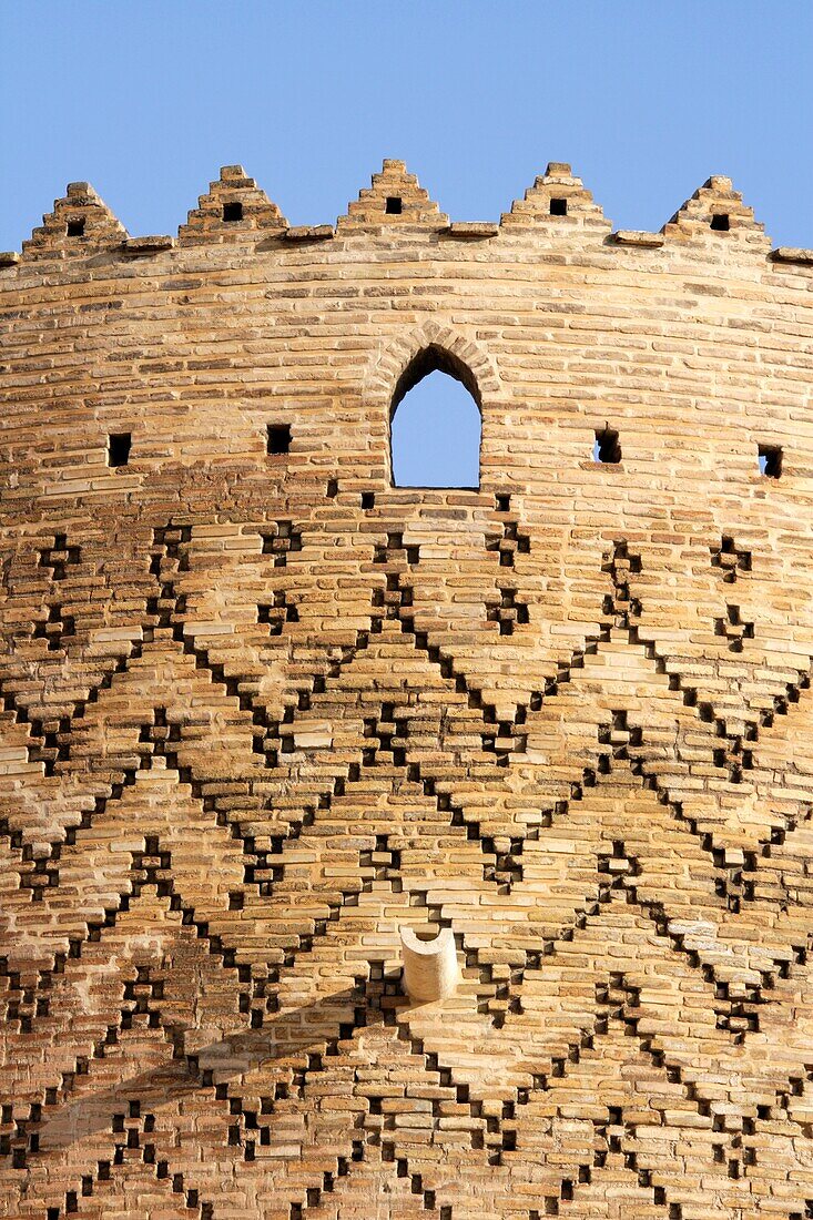 Decorations of the tower of Arg-e Karim, also called the citadel of Karim Khan, Shiraz, Iran