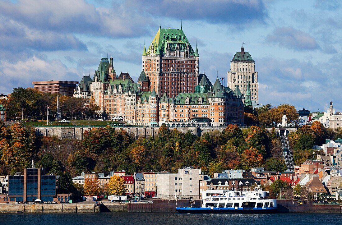 Chateau Frontenac and a Ferry, Quebec City