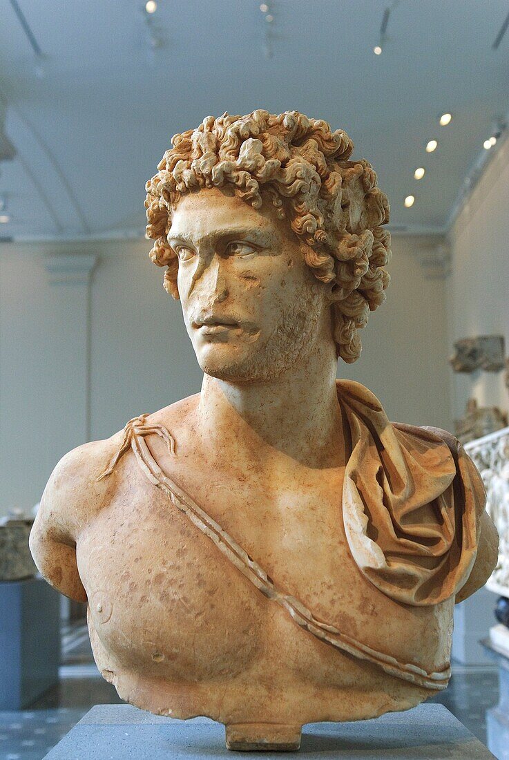 Marble portrait of a young man, A D 161–180, Roman, Antonine period, Metropolitan Museum of Art, New York City