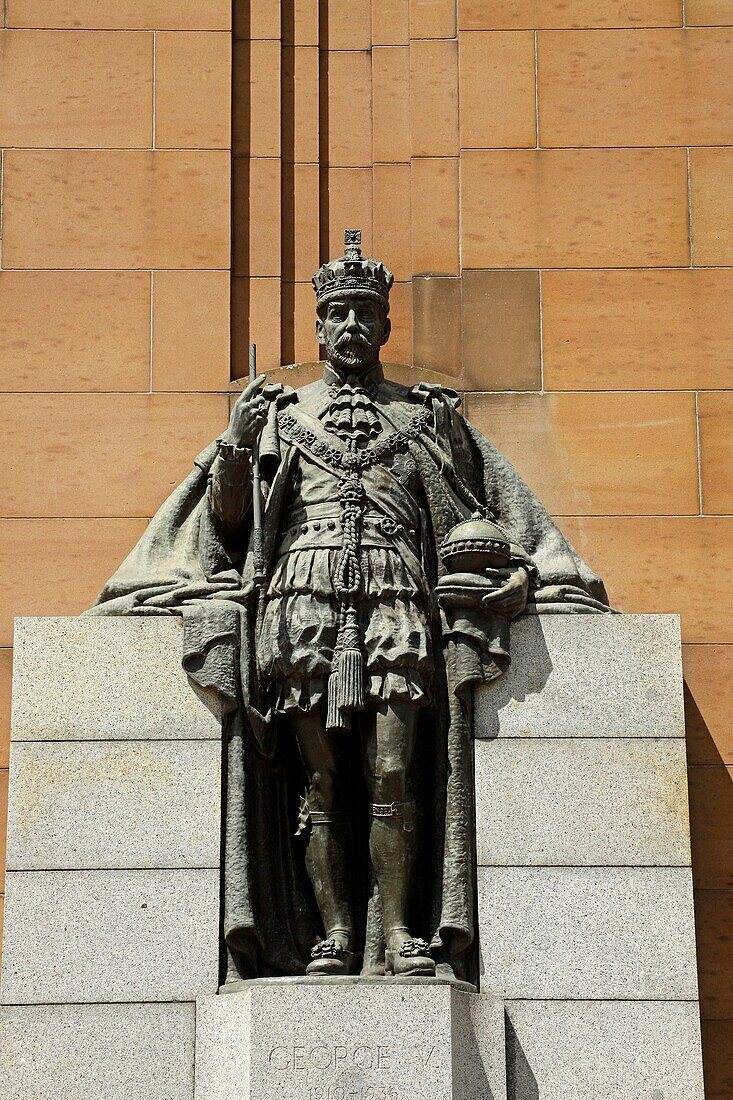 King George V monument at Kings Domain in Melbourne, Victoria, Australia