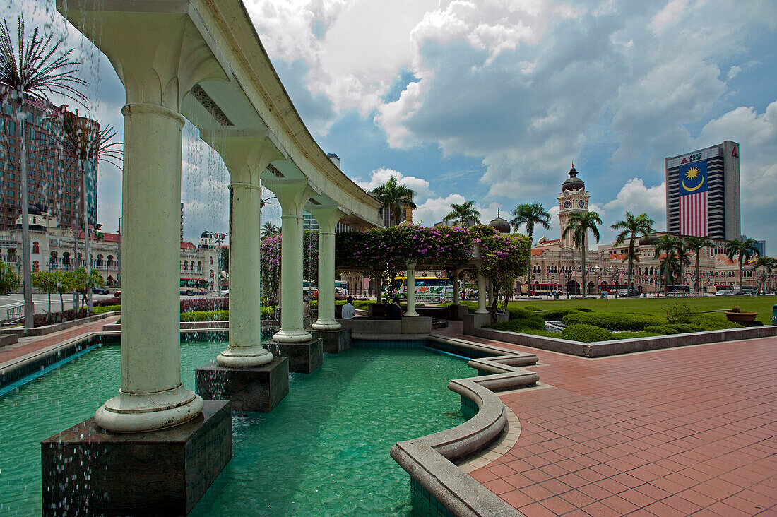 View from Merdeka Square to Sultan Abdul Samad Building, Kuala Lumpur, Malaysia, Asia