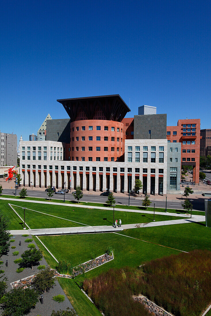 Öffentliche Bibliothek, Architekt Michael Graves, Denver, Colorado, USA, Nordamerika, Amerika