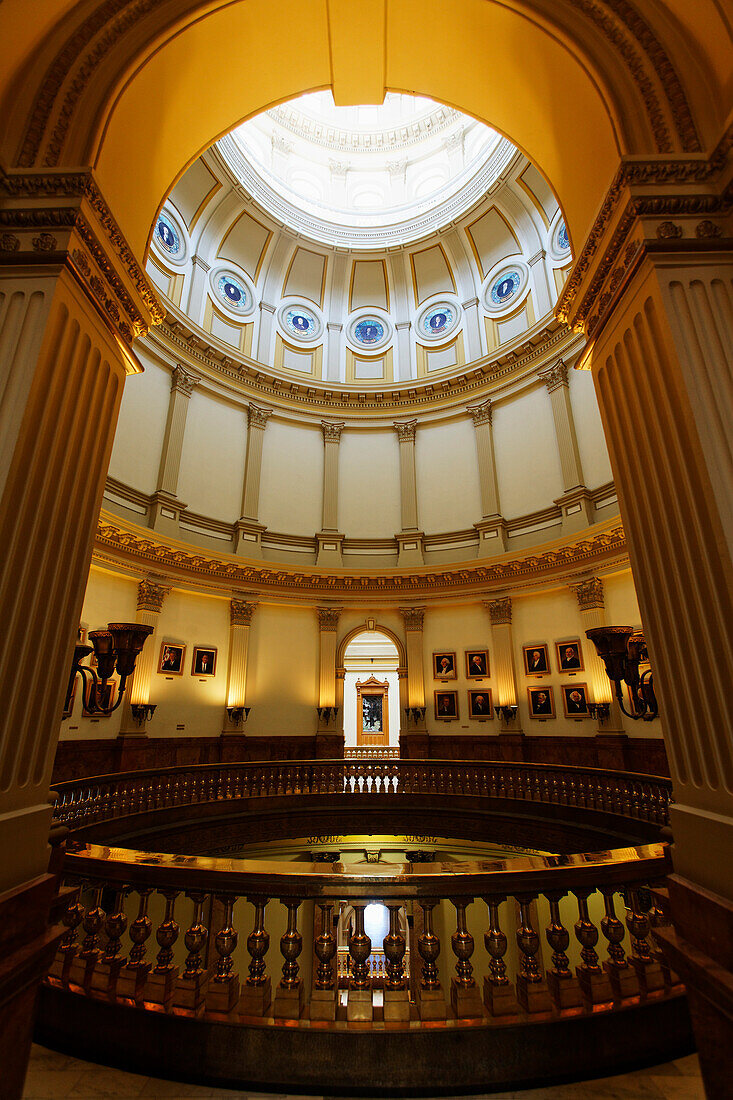 Gallery of the presidents of the USA, Capitol, architect Elijah E. Myers, 200 East Colfax Avenue, Denver, Colorado, USA, North