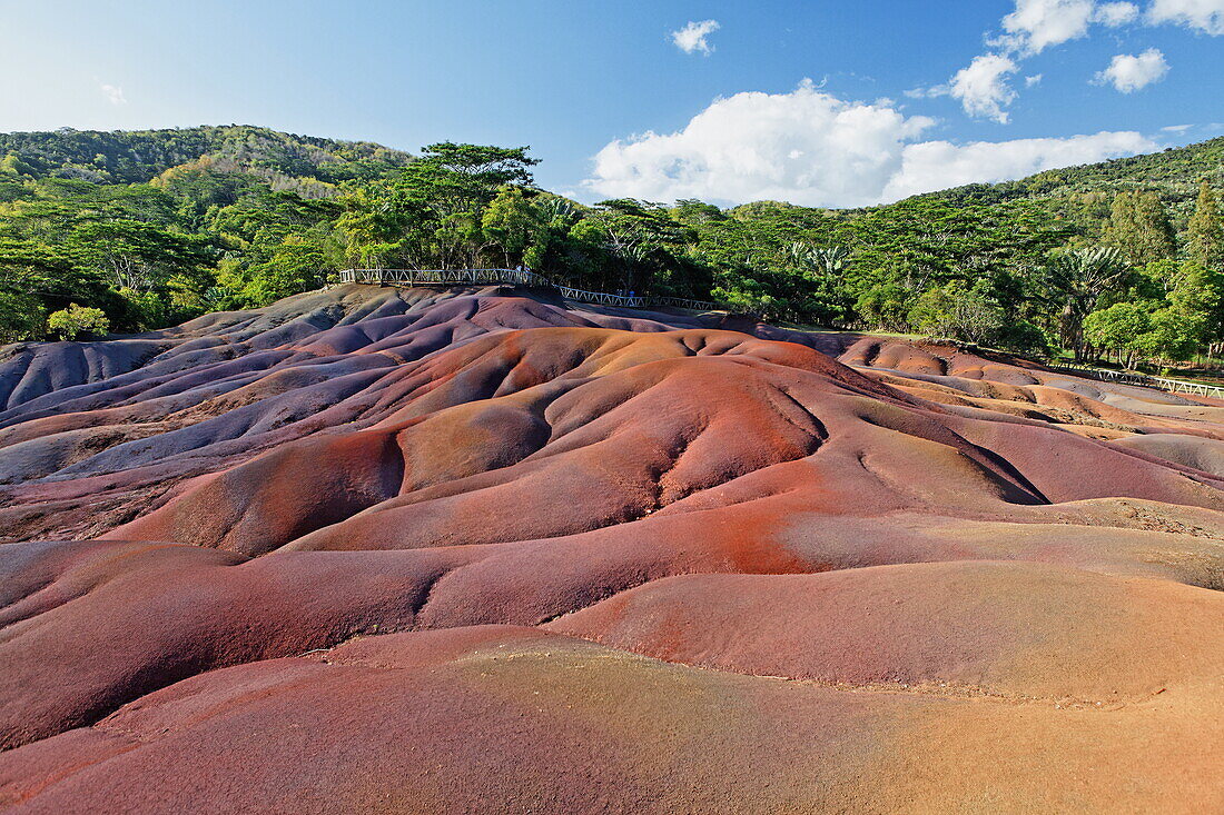 Siebenfarbige Erde, Chamarel, Mauritius, Afrika