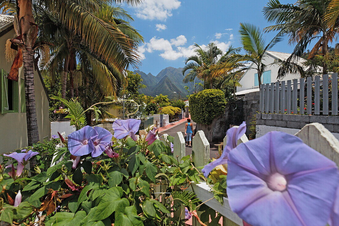 Entre-Deux is one of the most beautiful creole villages of La Reunion, Indian Ocean