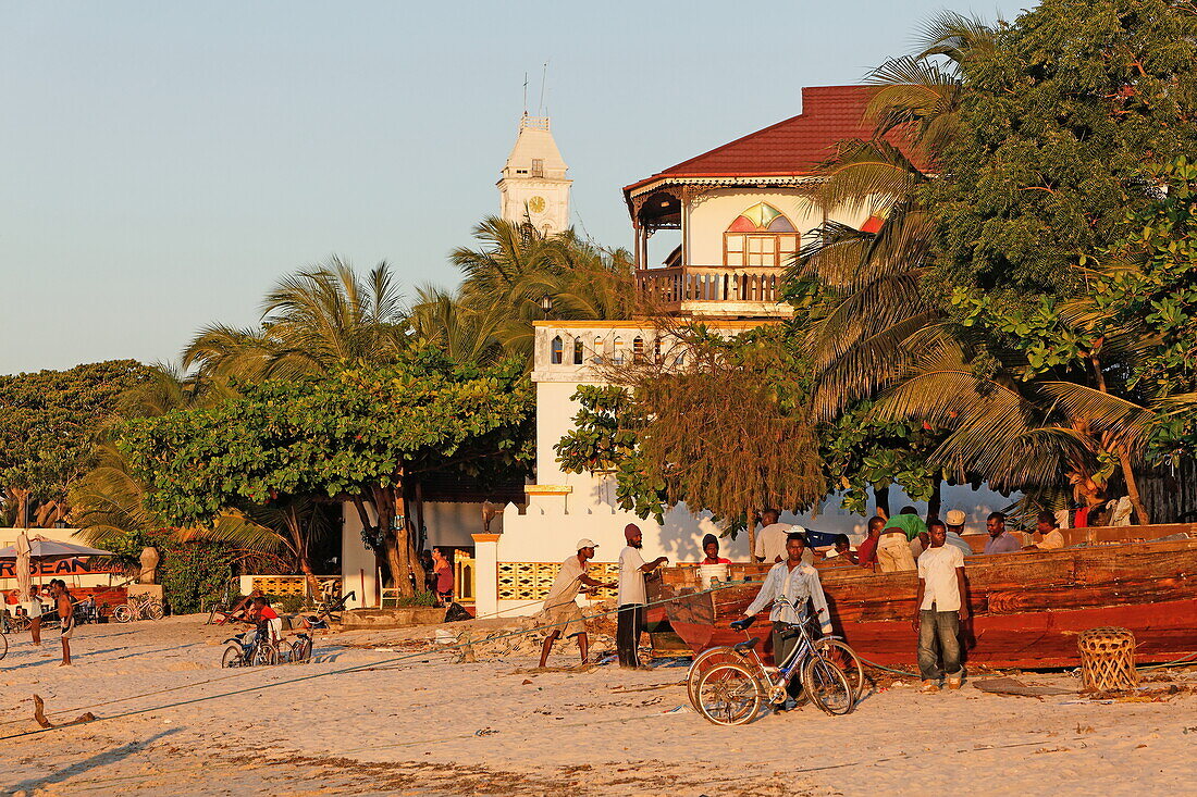 Livingstone bar and restaurant, Stonetown, Zanzibar City, Zanzibar, Tanzania, Africa
