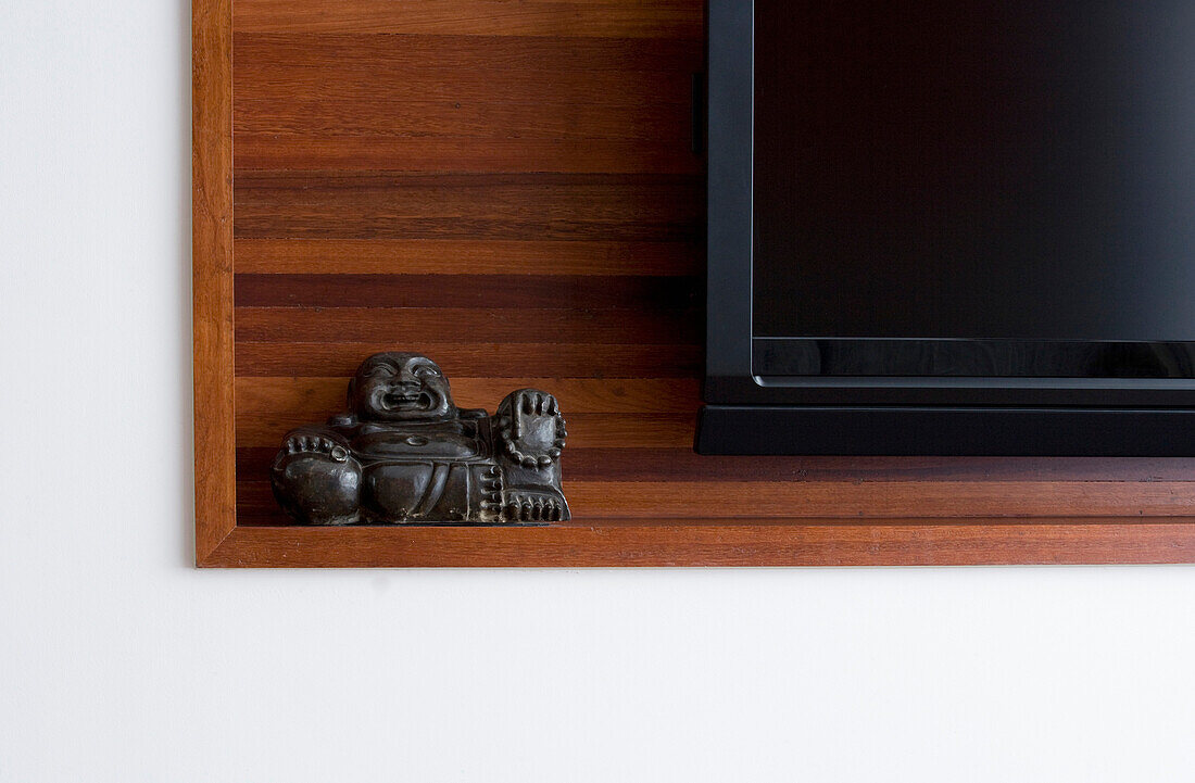 Buddhist Sculpture on Shelf, Shanghai, China