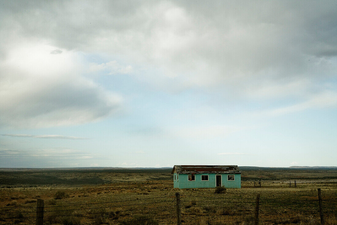 House in Rural Area, near Chaco Canyon National Historic Park, NM, U.S.