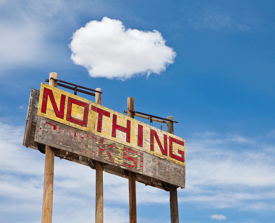 Roadside Billboard, Wikieup, AZ, USA