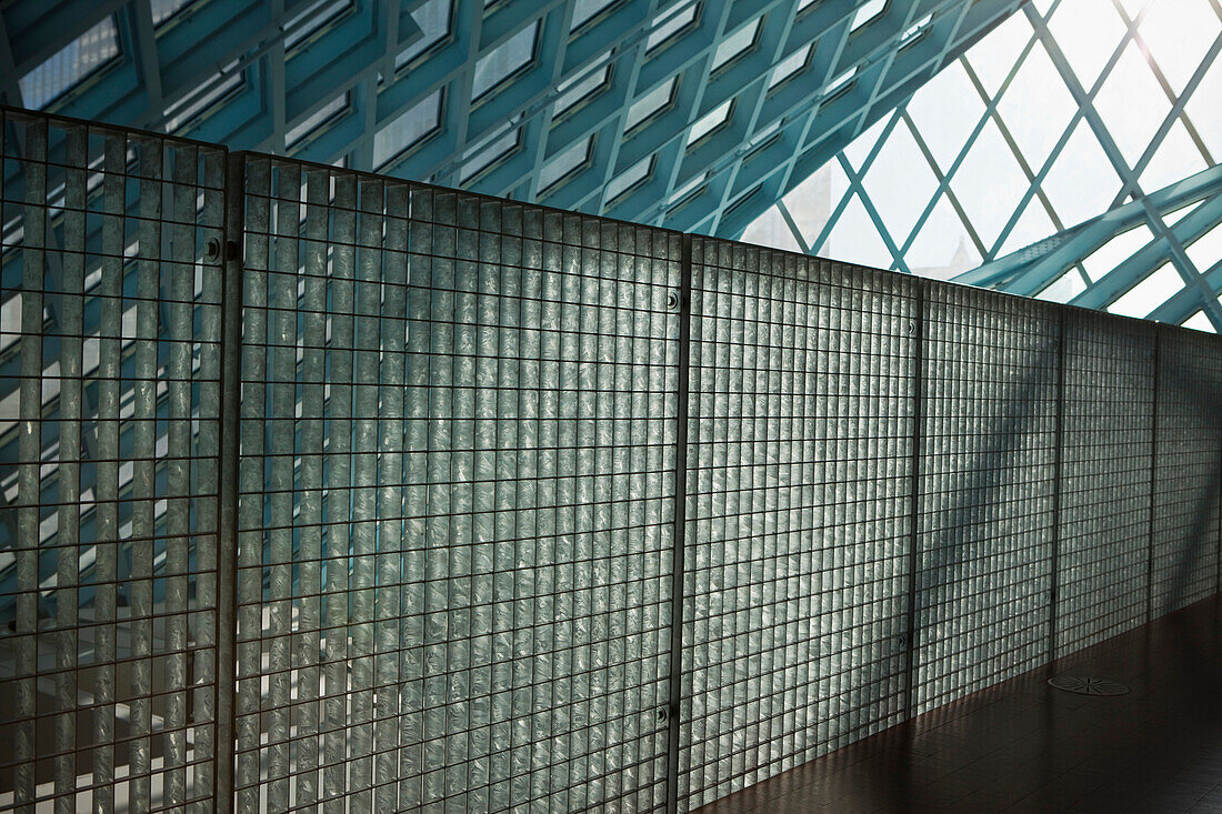 Ceiling and Wall in Modern Building, Seattle, Washington, USA