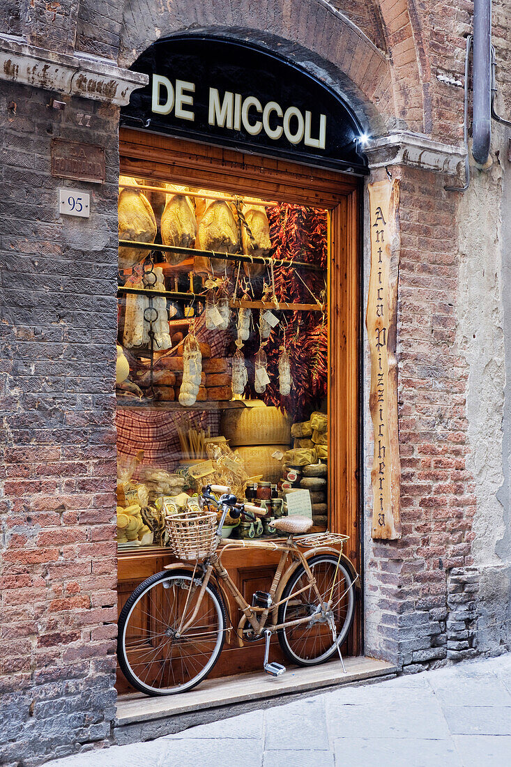 Italian Delicatessen or Macelleria, Siena, Tuscany, Italy