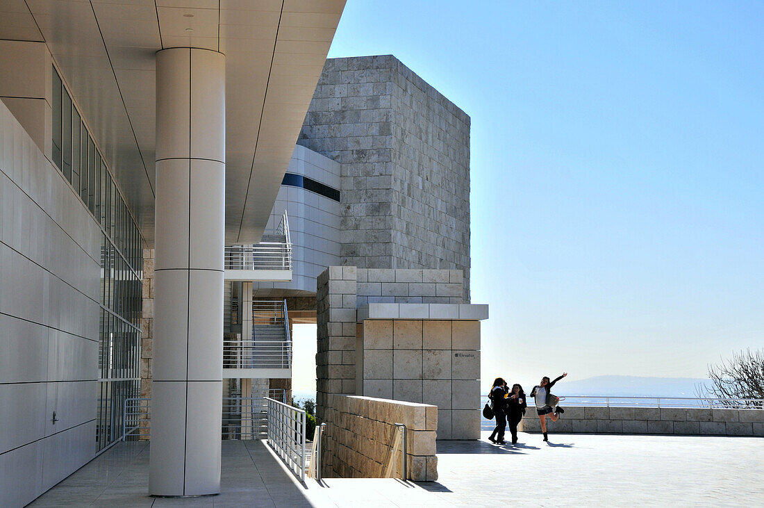 Getty Center im Sonnenlicht, Los Angeles, Kalifornien, USA, Amerika