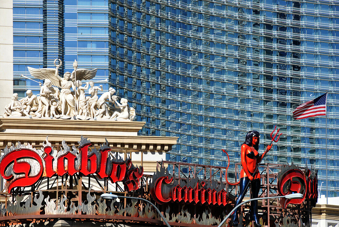 Facade of the City Center on the Strip, Las Vegas, Nevada, USA, America